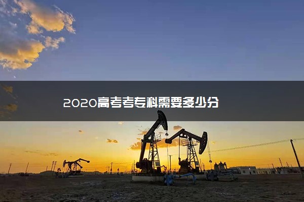 2020高考考专科需要多少分