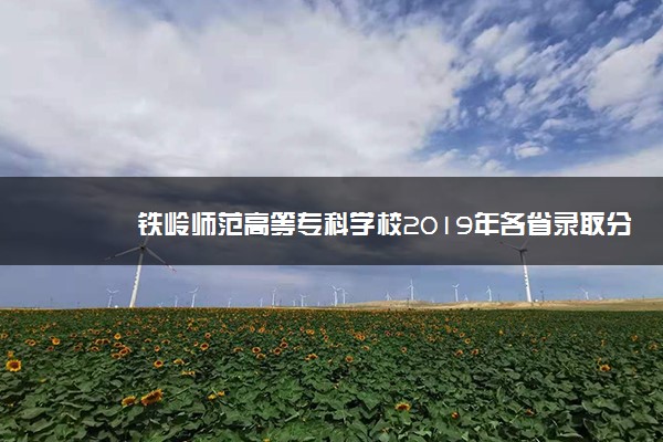 铁岭师范高等专科学校2019年各省录取分数线详情