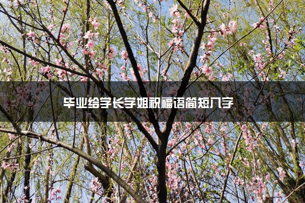 毕业给学长学姐祝福语简短八字