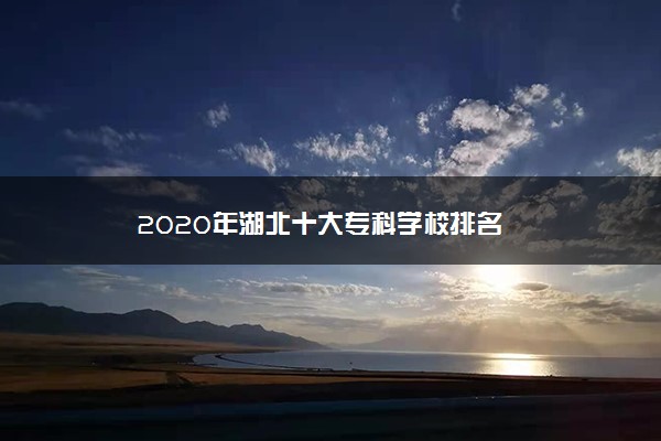 2020年湖北十大专科学校排名