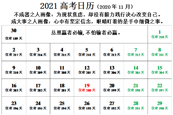 2021年高考倒计时还有多少天