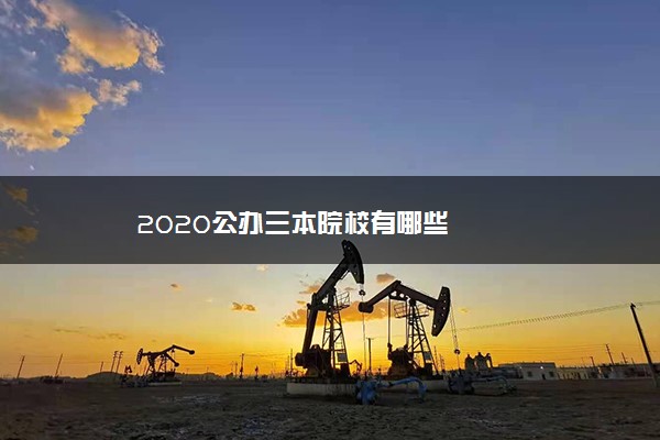 2020公办三本院校有哪些