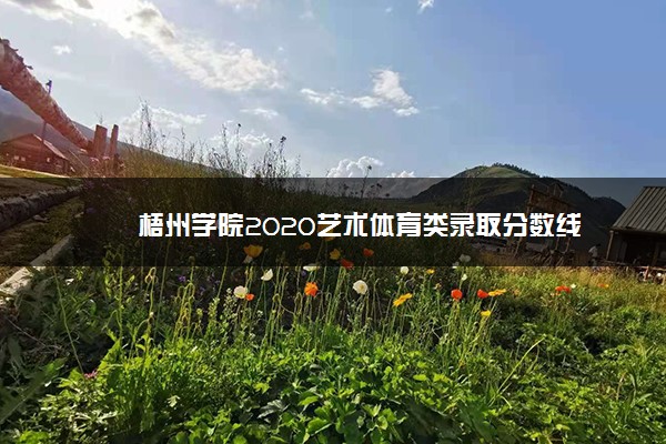 梧州学院2020艺术体育类录取分数线