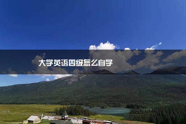 大学英语四级怎么自学