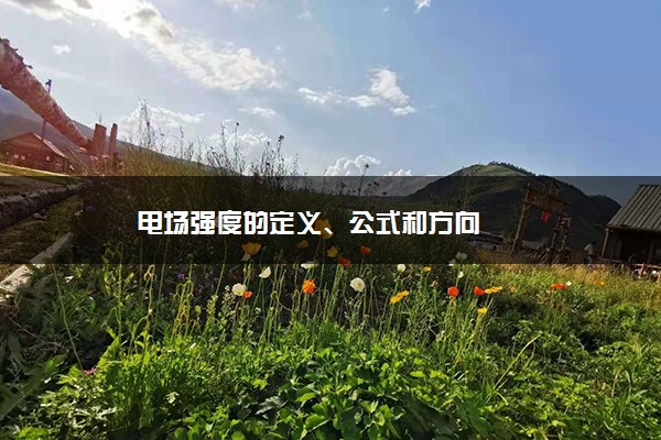 电场强度的定义、公式和方向