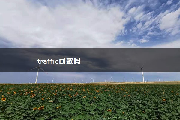 traffic可数吗