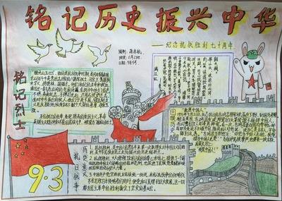 抗美援朝70周年手抄报高中带图片