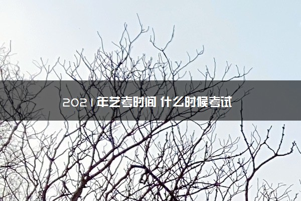 2021年艺考时间 什么时候考试