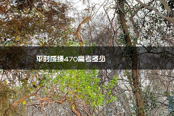 平时成绩470高考多少