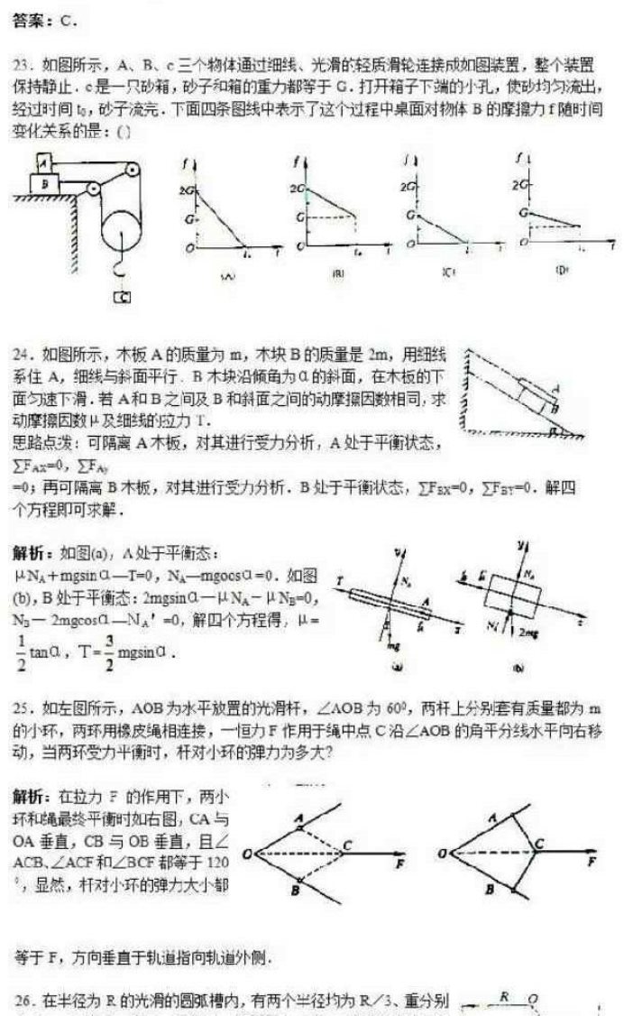 高中物理48个解题模型 高考物理题型全归纳