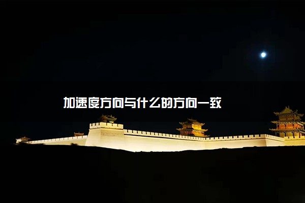 加速度方向与什么的方向一致