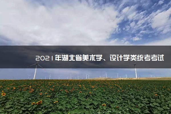 2021年湖北省美术学、设计学类统考考试要求