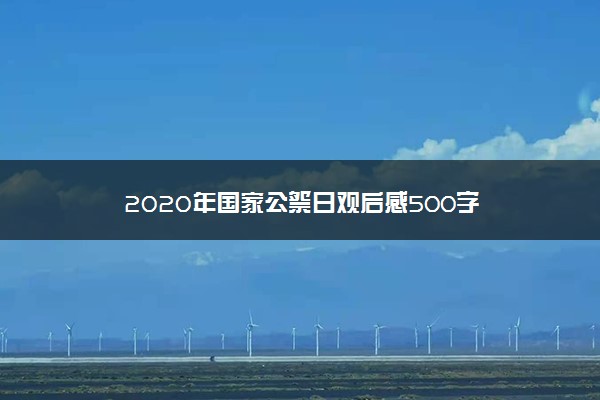 2020年国家公祭日观后感500字