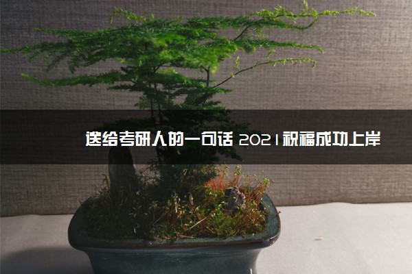 送给考研人的一句话 2021祝福成功上岸的语句