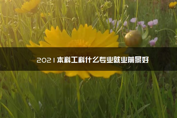 2021本科工科什么专业就业前景好