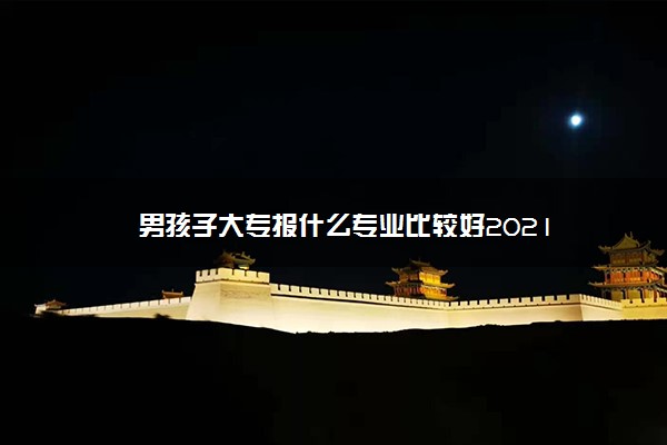 男孩子大专报什么专业比较好2021