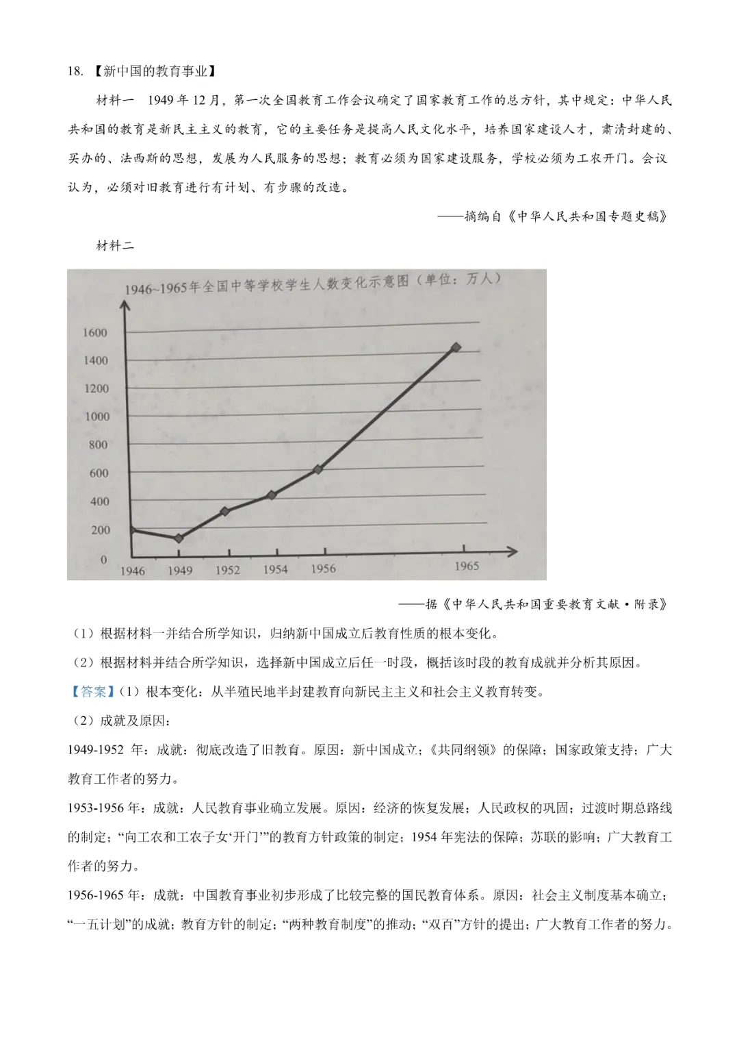 2021年八省联考湖北历史试题及答案