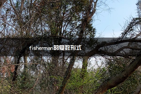 fisherman的复数形式