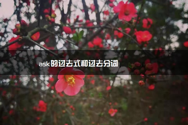 ask的过去式和过去分词