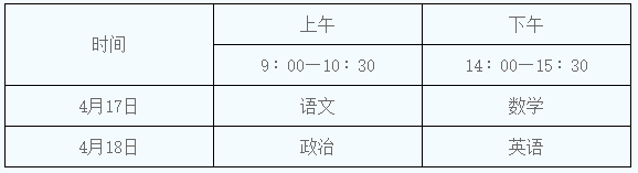 2021陕西高等学校体育类专业文化考试时间