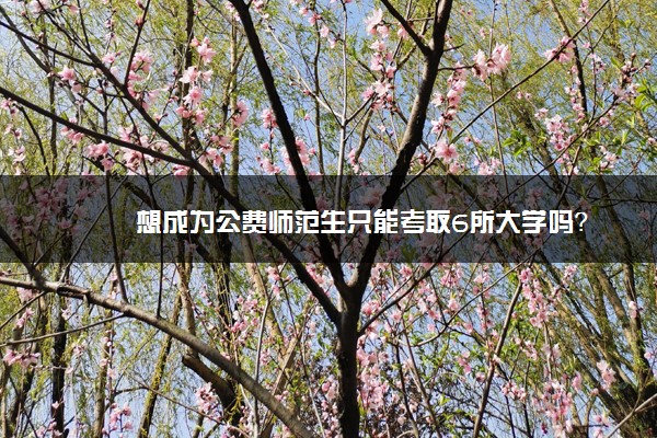 想成为公费师范生只能考取6所大学吗？