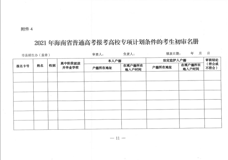 海南：关于做好2021年重点高校在琼实施专项计划工作的通知