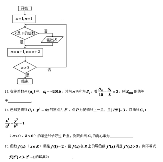 2021年全国高考文科数学预测押题试卷（含答案）