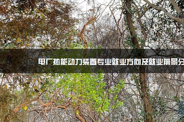 电厂热能动力装置专业就业方向及就业前景分析