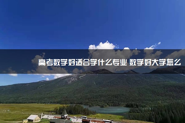 高考数学好适合学什么专业 数学好大学怎么选专业