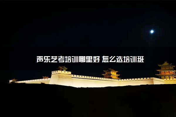 声乐艺考培训哪里好 怎么选培训班