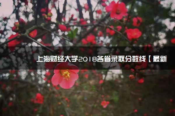 上海财经大学2018各省录取分数线【最新公布】