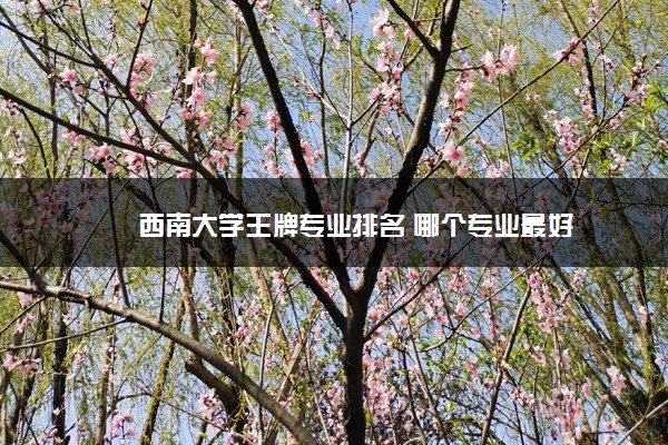 西南大学王牌专业排名 哪个专业最好