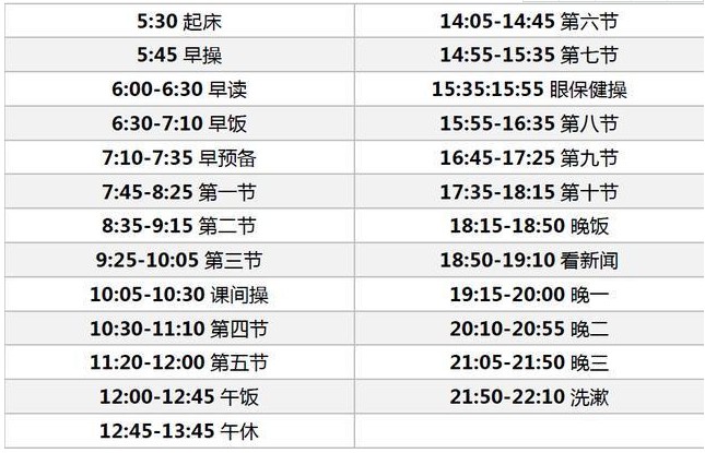 毛坦厂中学作息时间表 历年学生高考成绩如何