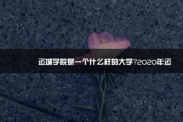 运城学院是一个什么样的大学？2020年运城学院介绍