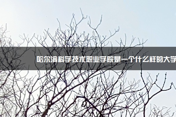 哈尔滨科学技术职业学院是一个什么样的大学？2020年哈尔滨科学技术职业学院介绍