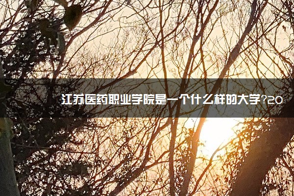 江苏医药职业学院是一个什么样的大学？2020年江苏医药职业学院介绍