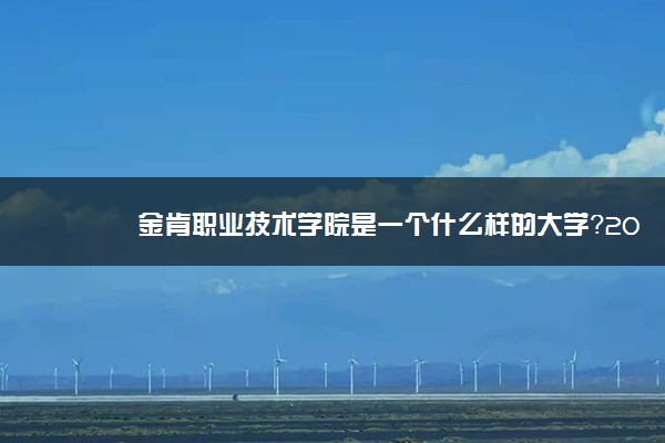 金肯职业技术学院是一个什么样的大学？2020年金肯职业技术学院介绍