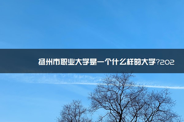 扬州市职业大学是一个什么样的大学？2020年扬州市职业大学介绍