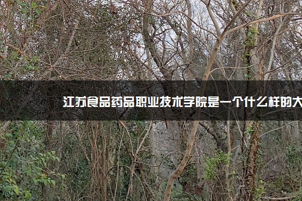 江苏食品药品职业技术学院是一个什么样的大学？2020年江苏食品药品职业技术学院介绍