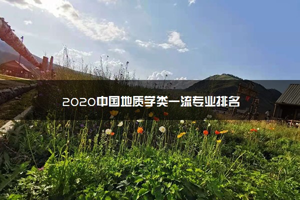 2020中国地质学类一流专业排名