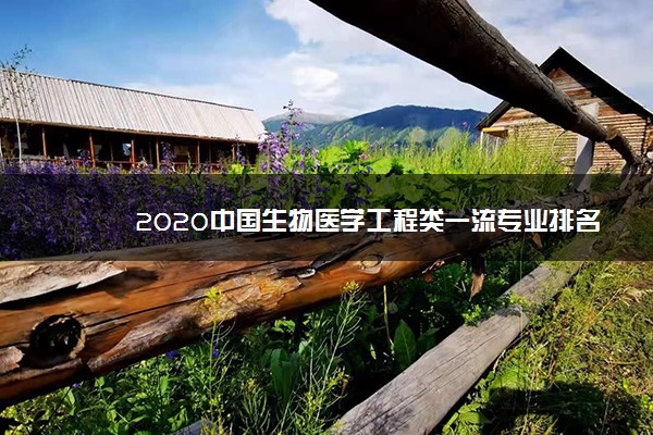 2020中国生物医学工程类一流专业排名