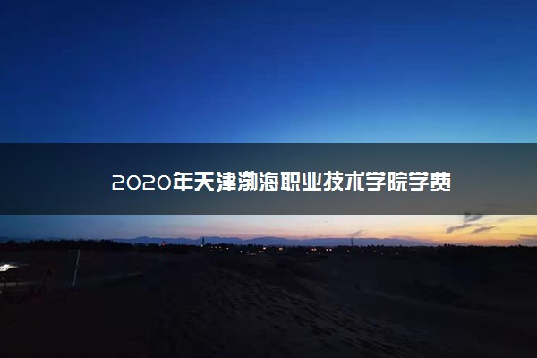 2020年天津渤海职业技术学院学费