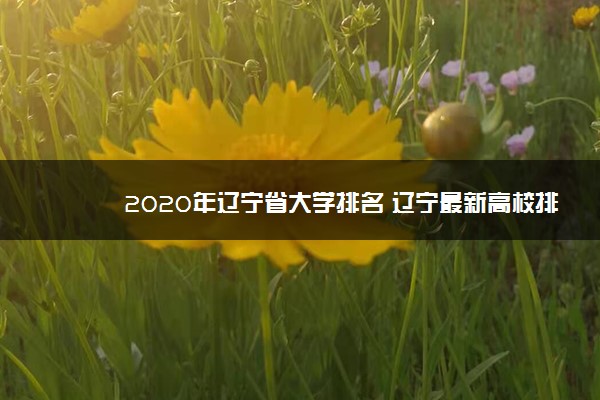 2020年辽宁省大学排名 辽宁最新高校排行榜