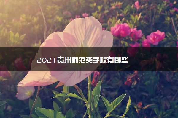 2021贵州师范类学校有哪些