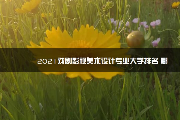 2021戏剧影视美术设计专业大学排名 哪个学校好