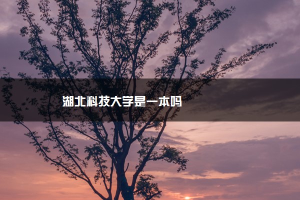 湖北科技大学是一本吗