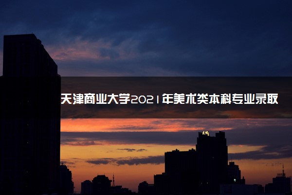 天津商业大学2021年美术类本科专业录取分数线