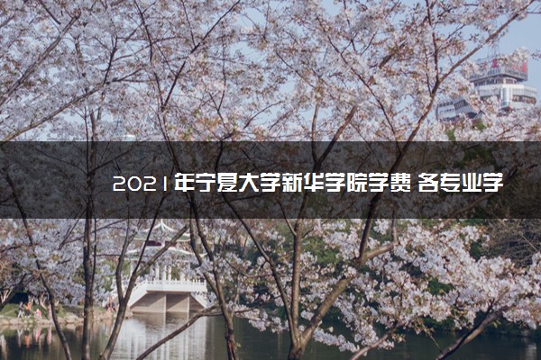 2021年宁夏大学新华学院学费 各专业学费是多少