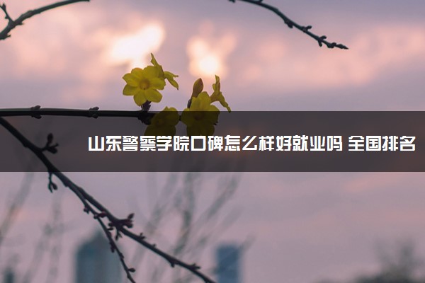 山东警察学院口碑怎么样好就业吗 全国排名第几