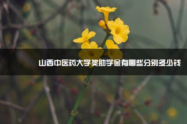 山西中医药大学奖助学金有哪些分别多少钱 怎么申请评定